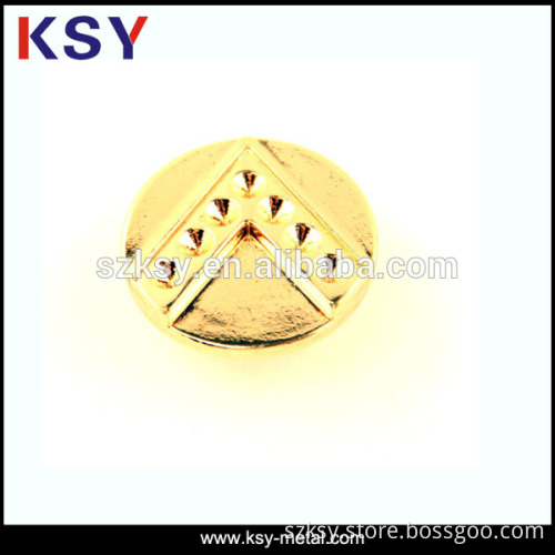 3mm Yellow Cheap Metal Bronze Button